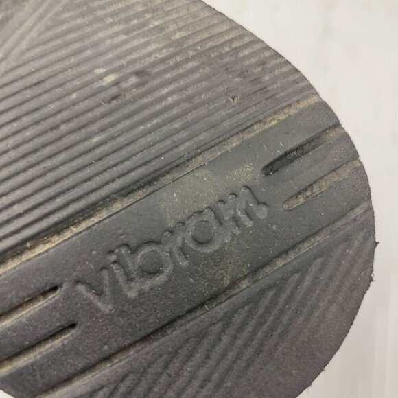 VIBRAM Oxford Dark Academia Gothcore Leather Flats Black shoes Size 7 - Picture 10 of 12